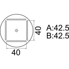白光 A1215B QFP 42.5×42.5用 A-1215B ノズル HAKKO ホットエアー用交換ノズル