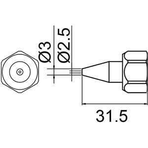 ���� 801-N-2.5 �m�Y�� N�|2�D5 �܃i�b�g�t 801N2.5 HAKKO �z�b�g�����g�ڒ� �t�N���i�b�g�t