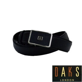 【あす楽対応】DAKS　ダックス メンズ バックル式レザーベルト(ブラック）【楽ギフ_包装】DB36550　3-86ベルト