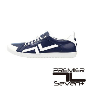 プレミアセブン 【PREMIER SEVEN】PS-758　ネイビー/ホワイト（NAVY/WHITE）レザースニーカー　送料無料【あす楽】12-218レザー