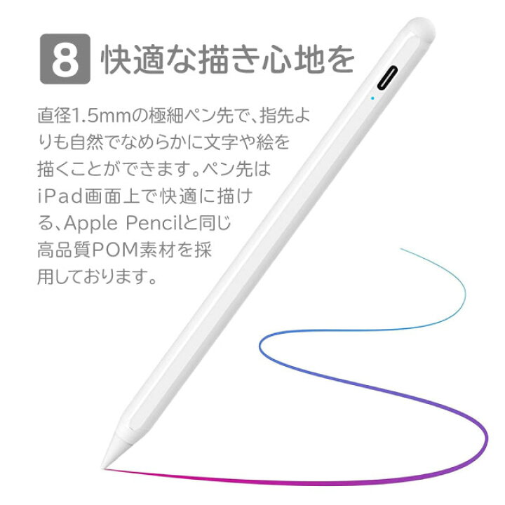楽天市場】iPad 第9世代 第8世代 傾き感知機能 パームリジェクション 