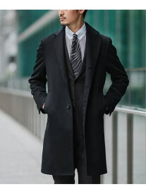 【SALE／20%OFF】《追加》SUPER 140's ウール / カシミヤ チェスターコート EDIFICE エディフィス ジャケット・アウター チェスターコート グレー ブラウン ネイビー ブラック【RBA_E】【送料無料】[Rakuten Fashion]