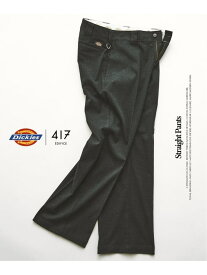 Dickies / ディッキーズ 417別注 ストレート パンツ 417 EDIFICE フォーワンセブン エディフィス パンツ スラックス・ドレスパンツ ベージュ ブラック ブラウン グレー【先行予約】*【送料無料】[Rakuten Fashion]