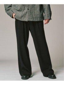 追加【WOOSTEDLIKE】ワイドイージースラックス 417 EDIFICE フォーワンセブン エディフィス パンツ スラックス・ドレスパンツ ブラック グレー ブラウン【先行予約】*【送料無料】[Rakuten Fashion]