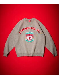 【Liverpool FC / リバプール FC】CHENILLE EMBROIDERYT KNIT Liverpool FC フォーワンセブン エディフィス トップス ニット グレー グリーン レッド【送料無料】[Rakuten Fashion]