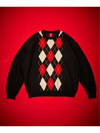 【Liverpool FC / リバプール FC】Argyle Knit Liverpool FC フォーワンセブン エディフィス トップス ニット レッド ブラック【送料無料】[Rakuten Fashion]