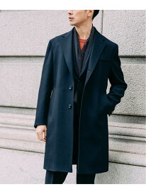 ≪予約≫ ウール ギャバジン チェスター コート EDIFICE エディフィス ジャケット・アウター チェスターコート ブラック ベージュ【先行予約】*【送料無料】[Rakuten Fashion]