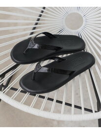 ISLAND SLIPPER(アイランドスリッパ) 別注クロコ ナローストラップサンダル EDIFICE エディフィス シューズ・靴 サンダル ブラック【送料無料】[Rakuten Fashion]