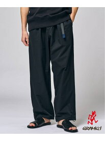 GRAMICCI(グラミチ) 別注 クールドッツ 2タック ワイドパンツ EDIFICE エディフィス パンツ ジャージ・スウェットパンツ ブラック ネイビー【送料無料】[Rakuten Fashion]