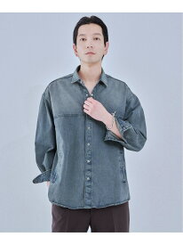 《予約》LE JEAN DE EDIFICE 9オンス デニムシャツ EDIFICE エディフィス ジャケット・アウター デニムジャケット ブルー ホワイト【先行予約】*【送料無料】[Rakuten Fashion]