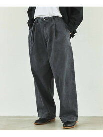 フェード ベルテッド トラウザー EDIFICE エディフィス パンツ ジーンズ・デニムパンツ ブラック ブラウン ベージュ【送料無料】[Rakuten Fashion]