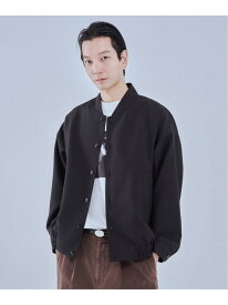 《予約》TW al dente ギャバ ブルゾン EDIFICE エディフィス ジャケット・アウター ブルゾン・ジャンパー ブラック【先行予約】*【送料無料】[Rakuten Fashion]