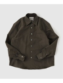 CAMISAS MANOLO / カミサス マノロ GREEN SOBRECAMISA SHIRT 417 EDIFICE フォーワンセブン エディフィス トップス シャツ・ブラウス グリーン【送料無料】[Rakuten Fashion]