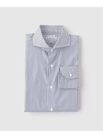 ドレスシャツ カッタウェイ(ストライプ) EDIFICE エディフィス トップス シャツ・ブラウス ネイビー【送料無料】[Rakuten Fashion]