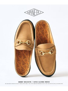 MANEBU / �}�l�u 417�ʒ� BITCH SLIPPER NUBUCK 417 EDIFICE �t�H�[�����Z�u�� �G�f�B�t�B�X �V���[�Y�E�C �X�j�[�J�[ �u���b�N �x�[�W���y���������z[Rakuten Fashion]