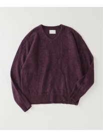 《予約》《EDIFICE by PIPPIOLINO》Cashmere Vネック ニット EDIFICE エディフィス トップス ニット ブラック ベージュ カーキグリーン パープル【先行予約】*【送料無料】[Rakuten Fashion]