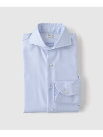 ドレスシャツ カッタウェイ(へリンボン) EDIFICE エディフィス トップス シャツ・ブラウス ブルー ホワイト【送料無料】[Rakuten Fashion]