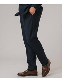 コットン/ウール ジャージー イージースラックス【セットアップ着用可】 EDIFICE エディフィス パンツ スラックス・ドレスパンツ ネイビー グレー ブラウン【送料無料】[Rakuten Fashion]