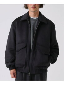 《予約》PURE WOOL ビーバー フライト ブルゾン EDIFICE エディフィス ジャケット・アウター ブルゾン・ジャンパー ブラック ブラウン【先行予約】*【送料無料】[Rakuten Fashion]