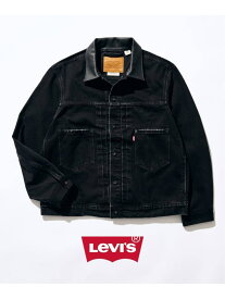 《追加》 Levi's(リーバイス) 別注 2nd Type トラッカー ジャケット 417 EDIFICE フォーワンセブン エディフィス ジャケット・アウター デニムジャケット ブラック【先行予約】*【送料無料】[Rakuten Fashion]