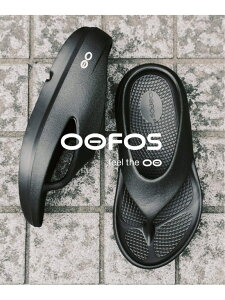 OOFOS / �E�[�t�H�X OOriginal+ 417 EDIFICE �t�H�[�����Z�u�� �G�f�B�t�B�X �V���[�Y�E�C �T���_�� �u���b�N�y���������z[Rakuten Fashion]