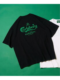 【SALE／30%OFF】《追加》CARLSBERG * 417 GRAPHIC Tシャツ 417 EDIFICE フォーワンセブン エディフィス トップス カットソー・Tシャツ ホワイト ブラック【RBA_E】【送料無料】[Rakuten Fashion]