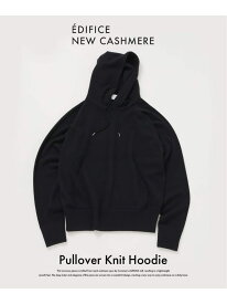 《予約》NEW CASHMERE ニット フーディ EDIFICE エディフィス トップス ニット ブルー ブラック【先行予約】*【送料無料】[Rakuten Fashion]