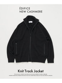 《予約》NEW CASHMERE トラック ジャケット EDIFICE エディフィス トップス ニット ブラック ブルー【先行予約】*【送料無料】[Rakuten Fashion]