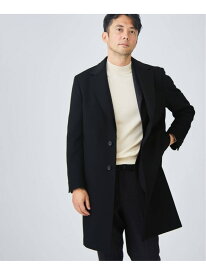 《予約》SUPER 140's ウール / カシミヤ チェスターコート EDIFICE エディフィス ジャケット・アウター チェスターコート グリーン ネイビー ブラック グレー ブラウン【先行予約】*【送料無料】[Rakuten Fashion]