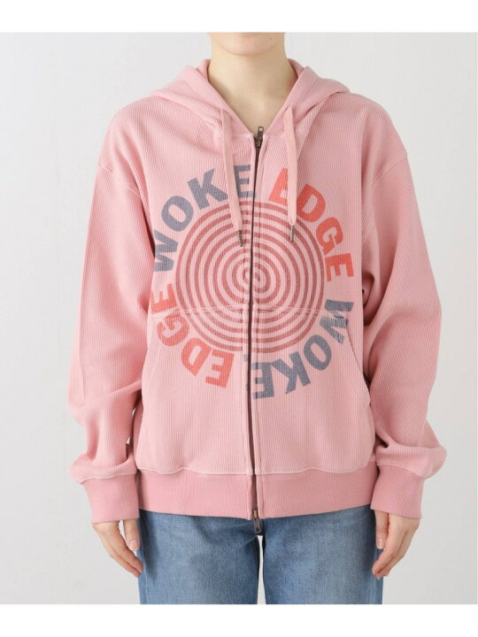 楽天市場】WOKE EDGE / ウォークエッジ WASHED THERMAL ZIP HOODIE 417 