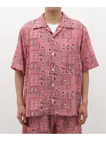 NOMA t.d. (ノーマティーディー) Summer Shirt N37-SH01CD EDIFICE エディフィス トップス シャツ・ブラウス ピンク ブラック【送料無料】[Rakuten Fashion]