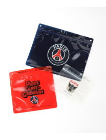 【Pake(R) * Paris Saint-Germain】プリント ジッパーバッグセット (3枚組) Paris Saint-Germain エディフィス ファッション雑貨 その他のファッション雑貨[Rakuten Fashion]