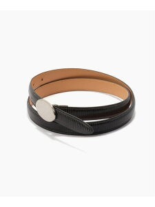Andrea Greco(�A���h���A�O���R) Ellipse Buckle �x���g EDIFICE �G�f�B�t�B�X �t�@�b�V�����G�� �x���g �O���[ �u���b�N�y���������z[Rakuten Fashion]