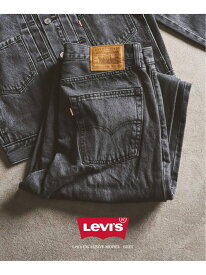 Levi's(リーバイス) 別注 Baggy Wide Leg デニムパンツ(L30) 417 EDIFICE フォーワンセブン エディフィス パンツ ジーンズ・デニムパンツ グレー【送料無料】[Rakuten Fashion]