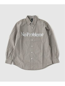 No Problemo /ノープロブレモ NO PROBLEMO POPLIN LS SHIRT 417 EDIFICE フォーワンセブン エディフィス トップス シャツ・ブラウス ブラウン【送料無料】[Rakuten Fashion]
