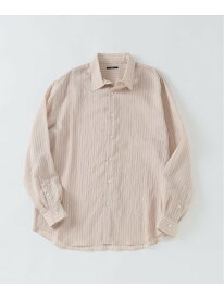 Cu/Ny/Si ストライプレギュラーシャツ EDIFICE エディフィス トップス シャツ・ブラウス ベージュ ブルー【送料無料】[Rakuten Fashion]