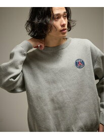 【SALE／30%OFF】【Paris Saint-Germain / パリ・サン=ジェルマン】 JP Sweat like Knit EMBLEM Paris Saint-Germain エディフィス トップス ニット グレー ネイビー【RBA_E】【送料無料】[Rakuten Fashion]