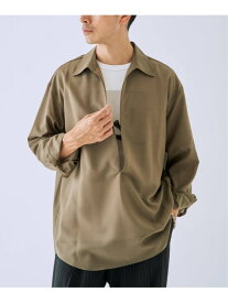 トロピカル スキッパー シャツ EDIFICE エディフィス トップス シャツ・ブラウス ブラック ブラウン【送料無料】[Rakuten Fashion]