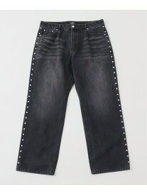 AFB / エーエフビー STREET STRAIGHT PANTS 417 EDIFICE フォーワンセブン エディフィス パンツ その他のパンツ ブラック ブルー【送料無料】[Rakuten Fashion]