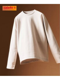 《追加予約》WEB限定 "蓄熱"【Calefit】ヒートシフトユーティリティL/S Tee 417 EDIFICE フォーワンセブン エディフィス トップス カットソー・Tシャツ ホワイト グレー ブラック【先行予約】*[Rakuten Fashion]