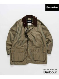Barbour for MARKAWARE & EDIFICE 別注 タマムシ BEDALE/ビデイル "SOLARO EDIFICE エディフィス ジャケット・アウター ブルゾン・ジャンパー カーキグリーン ブラック【送料無料】[Rakuten Fashion]