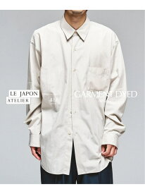 LE JAPON ガーメントダイシャツ 417 EDIFICE フォーワンセブン エディフィス トップス シャツ・ブラウス ベージュ グレー ブラウン ネイビー【送料無料】[Rakuten Fashion]