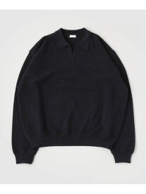 crepuscule / クレプスキュール Co/Wo Moss Stitch Skipper 417 EDIFICE フォーワンセブン エディフィス トップス ニット グレー カーキグリーン ネイビー ブラック【送料無料】[Rakuten Fashion]