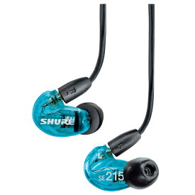 SHURE 密閉カナル型インナーイヤーヘッドフォン トランスルーセントブルー SE215SPE [SE215SPE]【RNH】