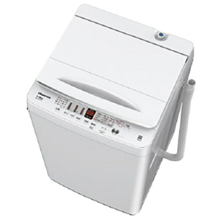 楽天市場】ハイセンス 5．5kg全自動洗濯機 e angle select 白 HW  