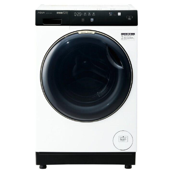楽天市場】AQUA 【左開き】12．0kgドラム式洗濯乾燥機 まっ直ぐドラム 