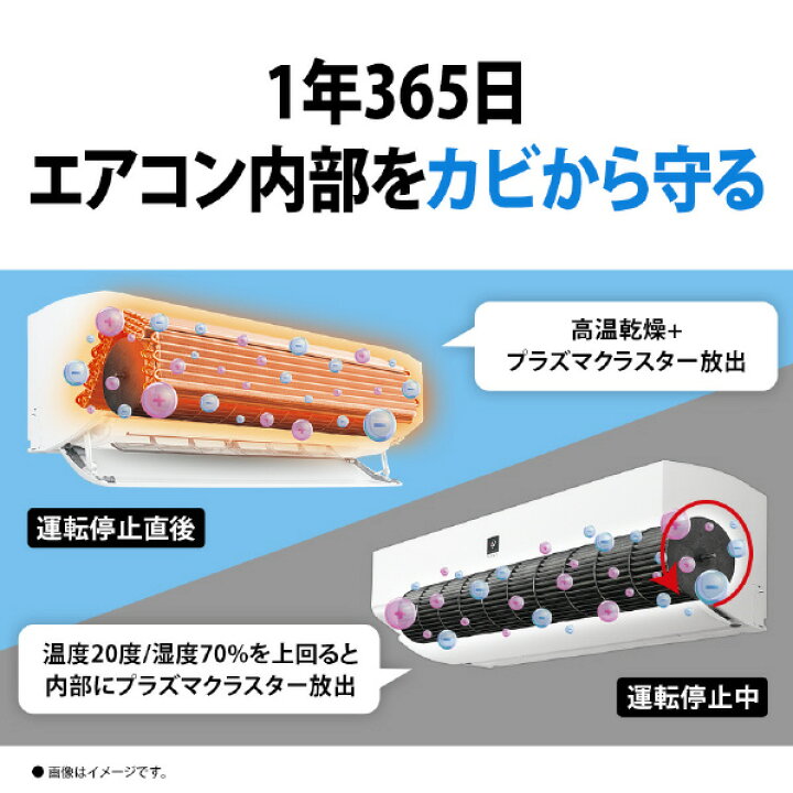 楽天市場】【標準設置工事費込み】シャープ 6畳向け 自動お掃除付き 