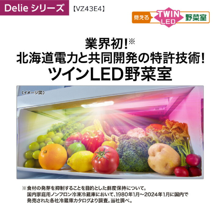 楽天市場】AQUA 【右開き】430L 4ドア冷蔵庫 e angle select Delie 