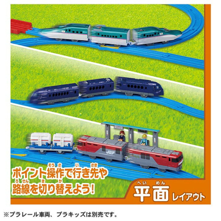 楽天市場】タカラトミー プラレール 20のレイアウトでかっこよく走らせ 