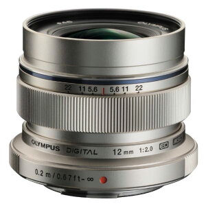 �I�����p�X �P�œ_�����Y M.ZUIKO DIGITAL ED 12mm F2.0 �V���o�[ MZUIKOED12mmF2.0 [MZUIKOED12MMF20]